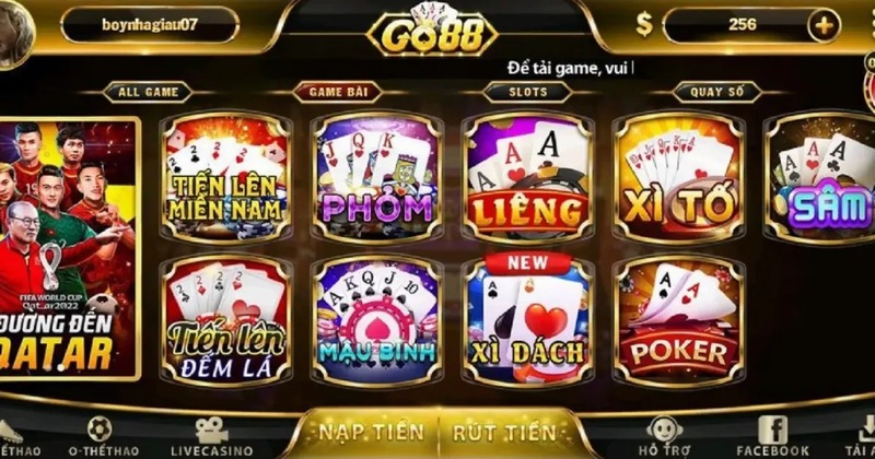 Go88 Web sử dụng giao diện và cấu trúc tính năng nào